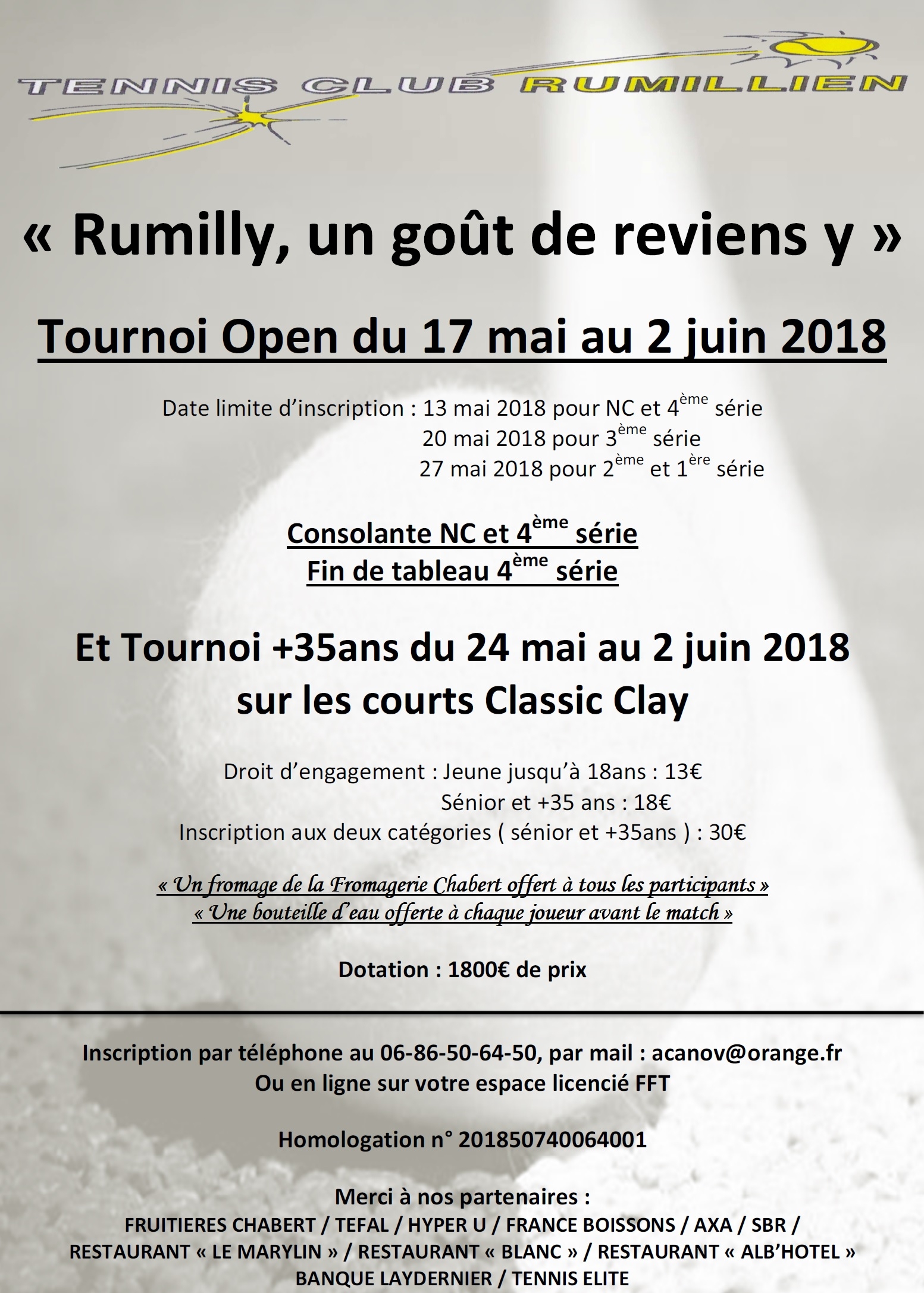 Affiche Tournoi Officiel 2018